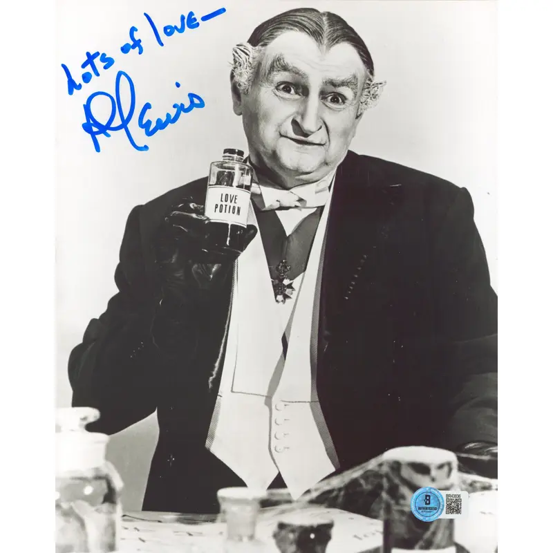 Al Lewis The Munsters "Lots Of Love" Authentic Signed 8x10 Photo BAS #BR43836