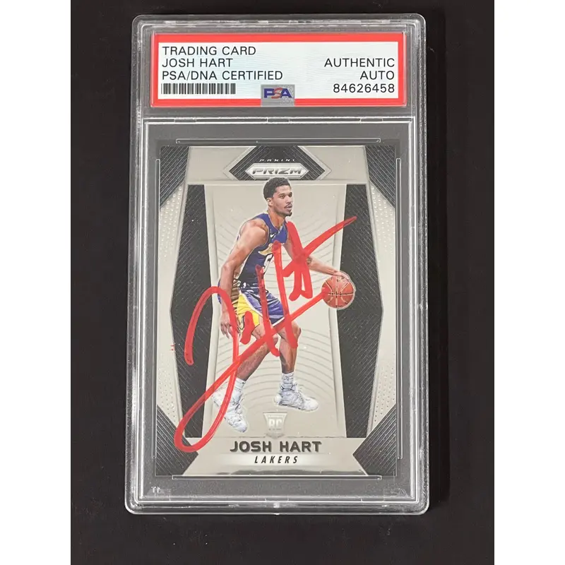 2017-18 Panini Prizm #282 Josh Hart Signed Card PSA Slabbed RC Lakers