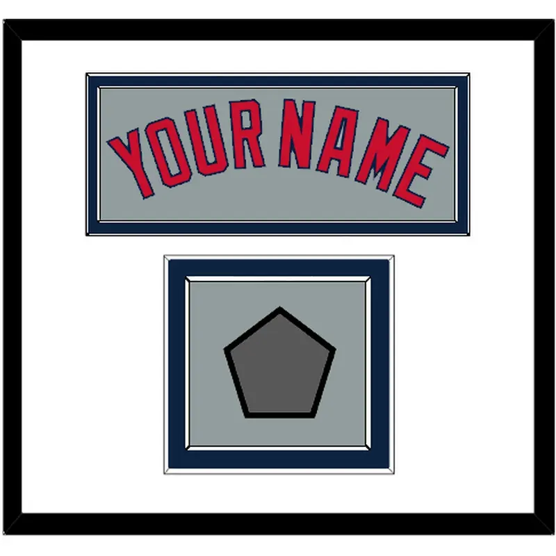 Boston Name & World Series Champions Patch - Road Gray - Double Mat 2
