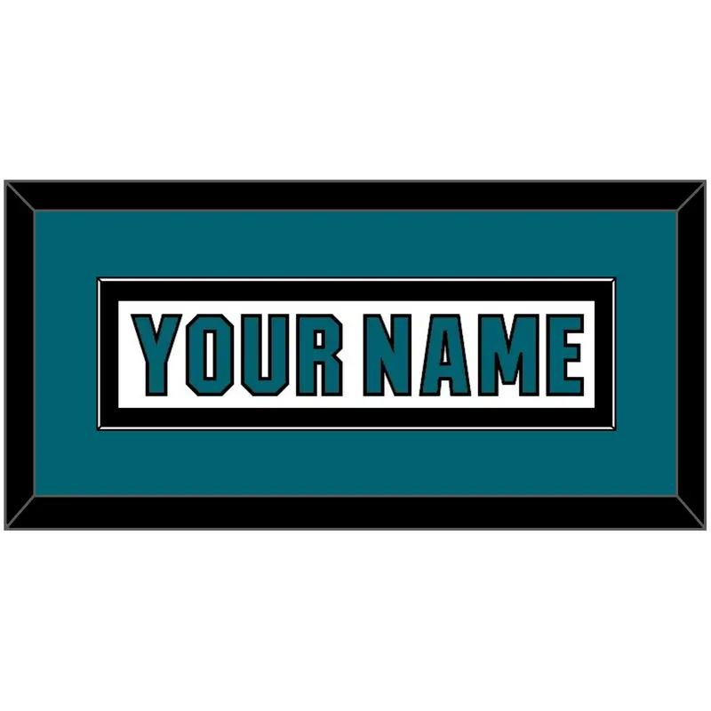 San Jose Nameplate - Road White (2017-2022) - Single Mat 2