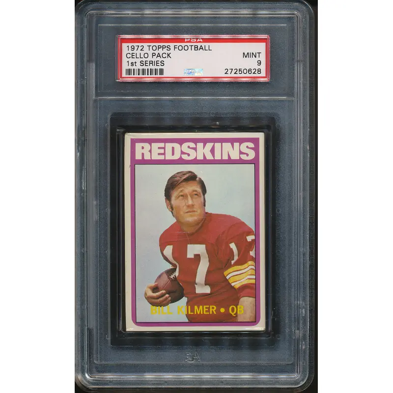1972 Topps Football Unopened 1st Series Cello Pack PSA 9