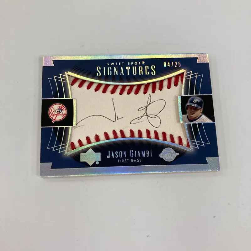 2003 Upper Deck Sweet Spot Signatures Jason Giambi Auto #4/25