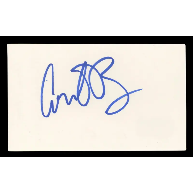 Conan O'Brien The Tonight Show Authentic Signed 3x5 Index Card BAS #BL96649