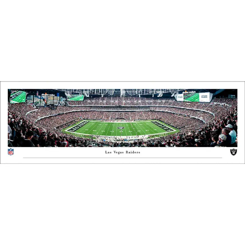 Las Vegas Raiders Allegiant Stadium Gameday Panoramic Poster Print - Blakeway 2022