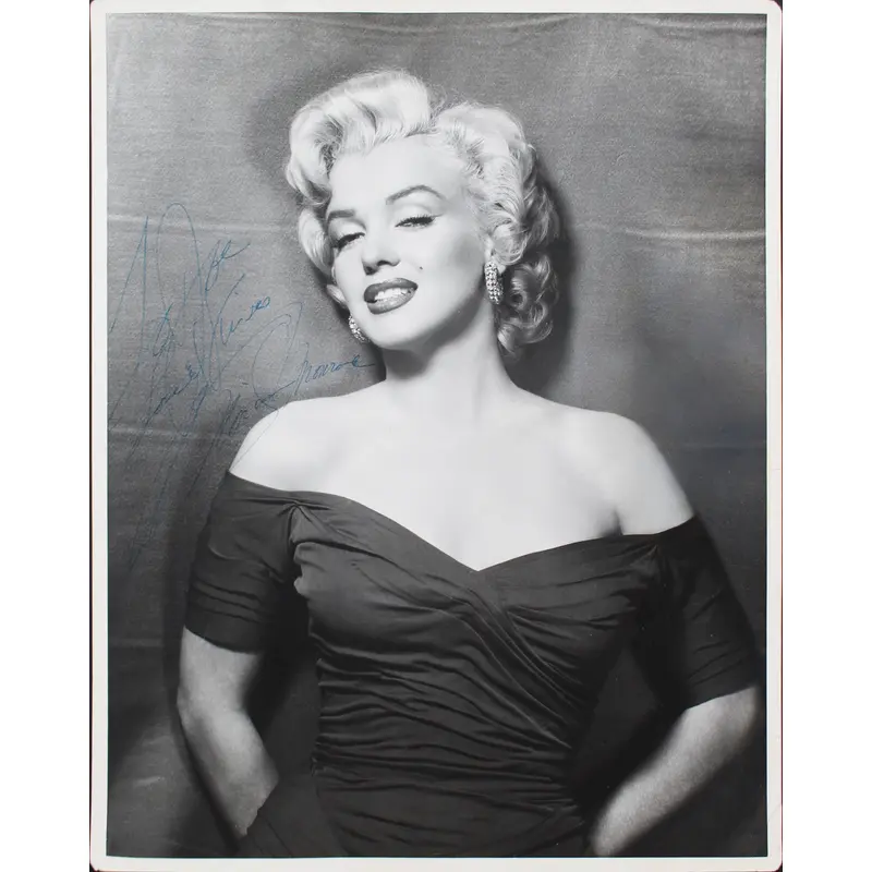 Marilyn Monroe To Joe Love & Kisses Authentic Signed 11x14 B&W Photo PSA #V07962