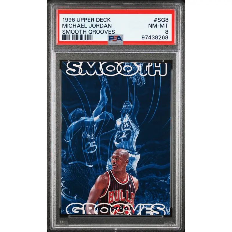 Michael Jordan 1996 Upper Deck Smooth Grooves #SG8 PSA 8 Nm-Mint