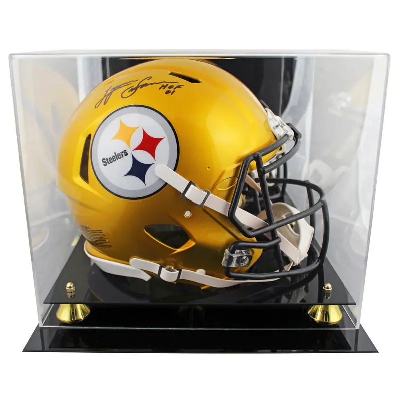 Steelers Lynn Swann "HOF 01" Signed Flash F/S Speed Proline Helmet W/ Case BAS W