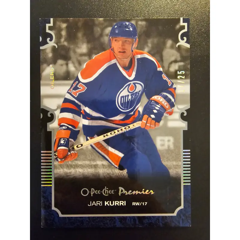 2007-08 O-Pee-Chee Premier - Silver Spectrum - Jari Kurri #17 JSY number 17/25