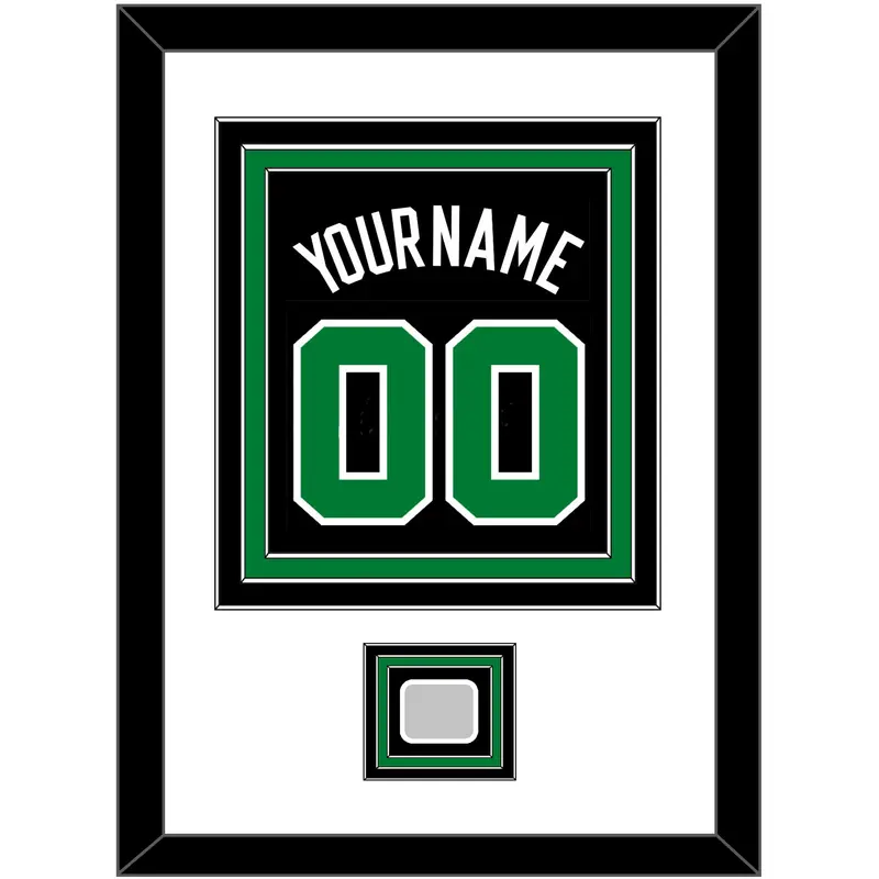 Boston Name & Number With Finals Patch - Black Statement - Triple Mat 1