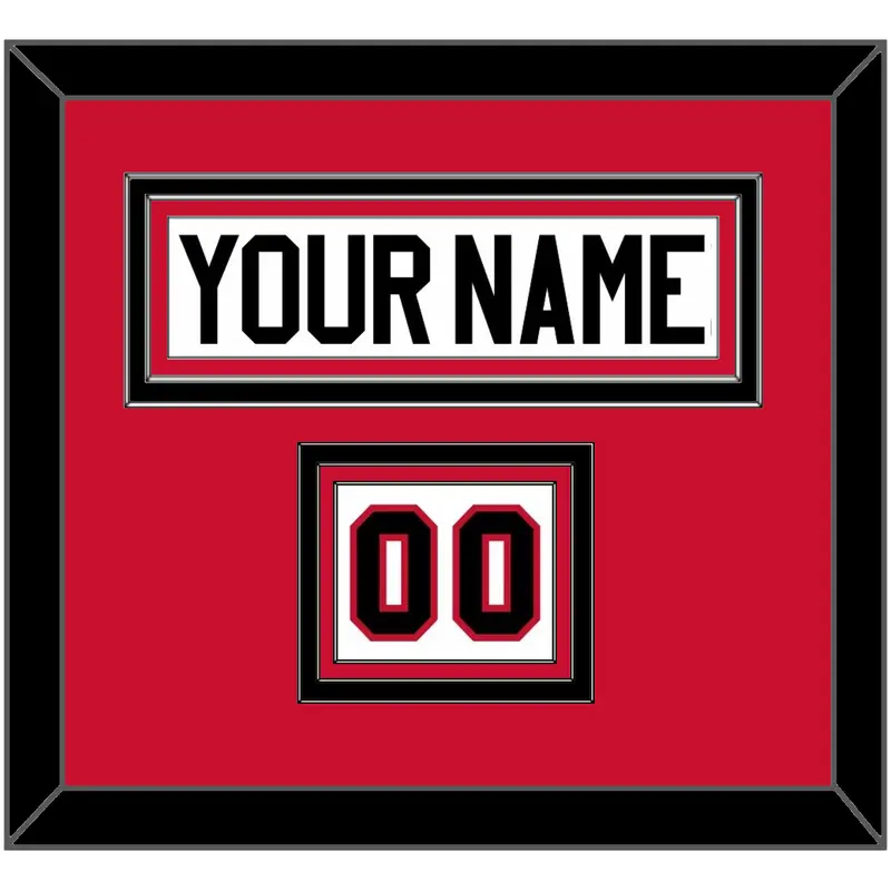 Chicago Nameplate & Number (Shoulder) - Road White (2007-2017) - Triple Mat 2