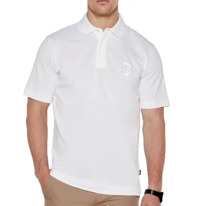 HUGO BOSS MENS POLO WHITE C- PAYTO 23 50518753100