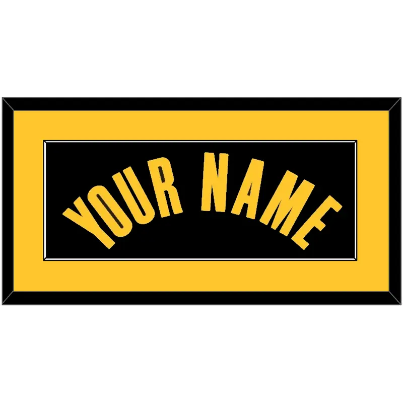 Los Angeles Name - Black Earned (2020-2021) - Single Mat 3
