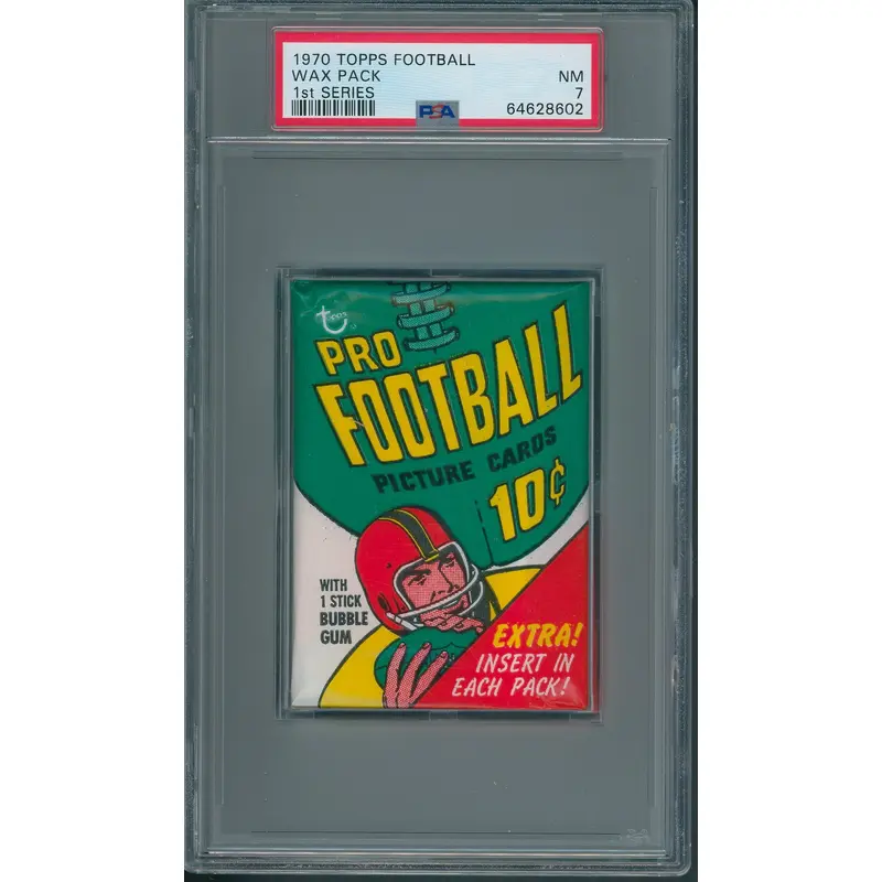 1970 Topps Football Unopened 1st Series Wax Pack PSA 7 *8602