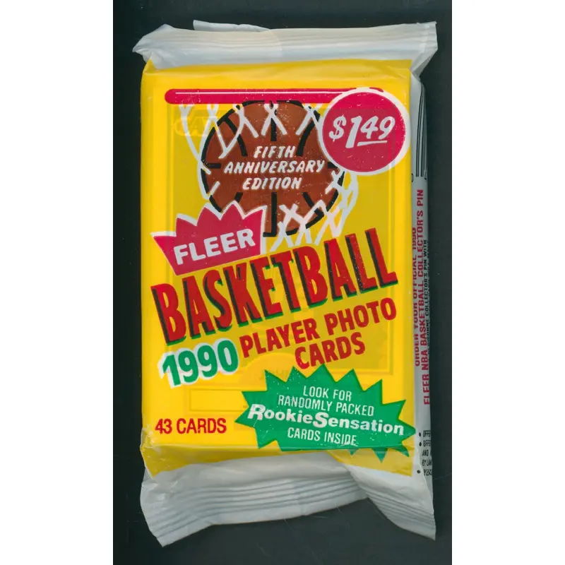 1990/91 Fleer Basketball Unopened Jumbo Pack