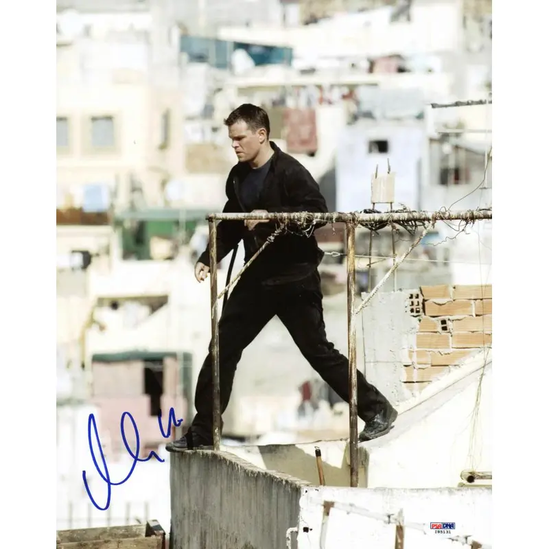 Matt Damon Bourne Identity Signed Authentic 11X14 Photo PSA/DNA #I85131