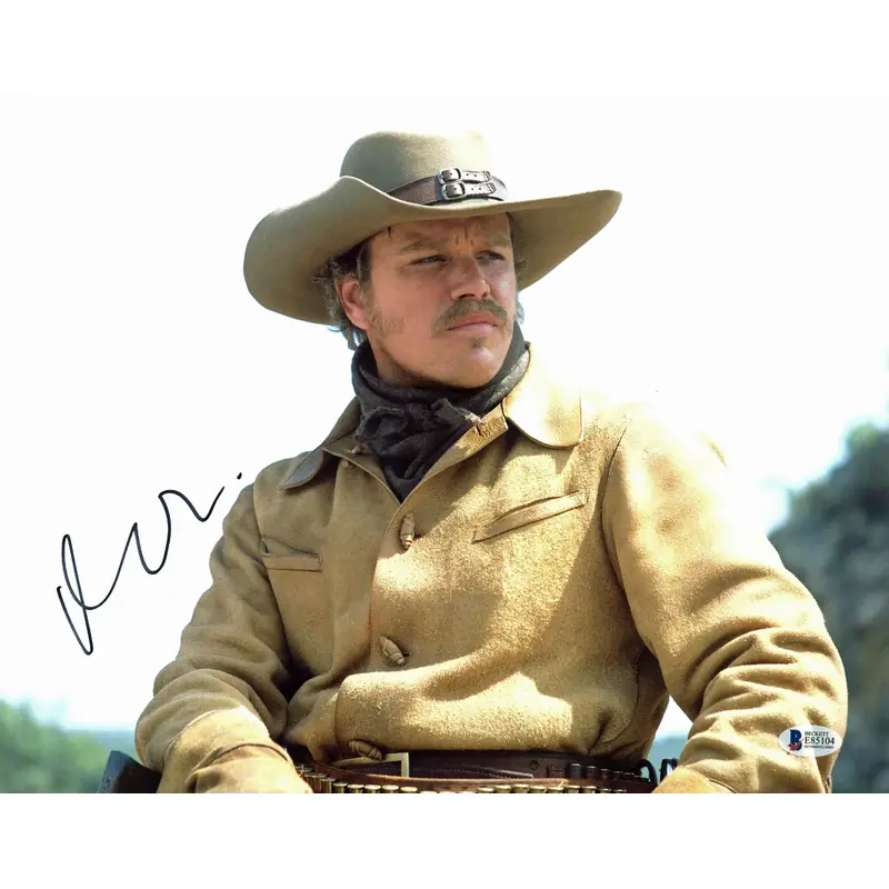 Matt Damon True Grit Authentic Signed 11x14 Photo Autographed BAS #E85104
