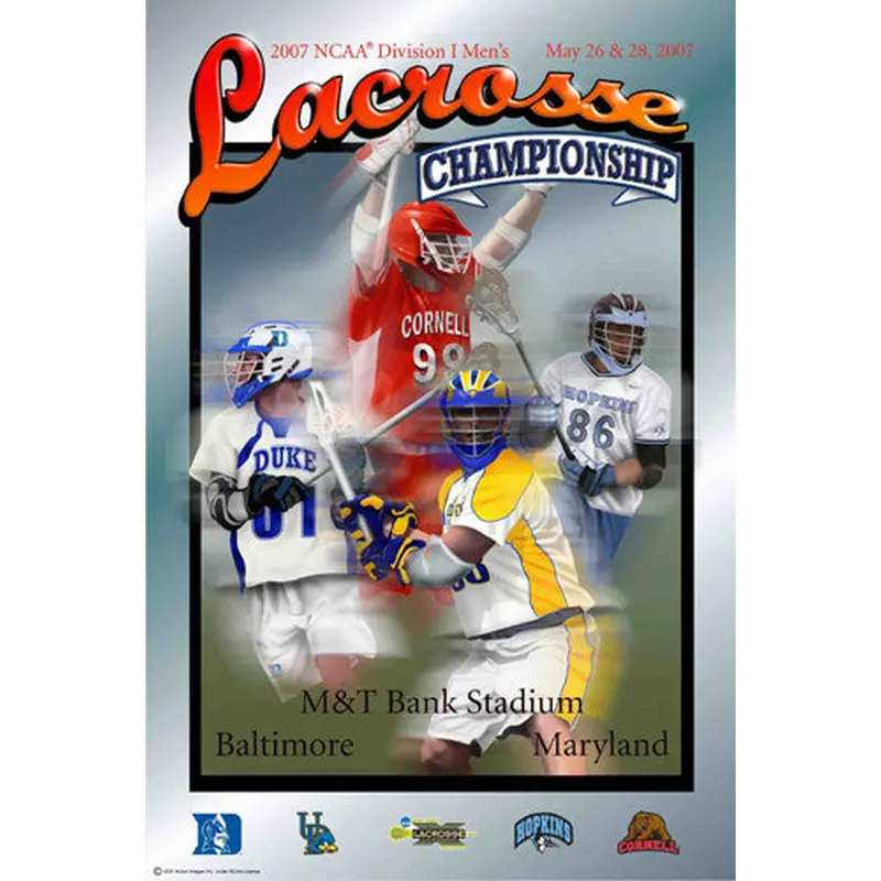 NCAA Lacrosse Championships 2007 Official Event Poster - Action Images Inc.