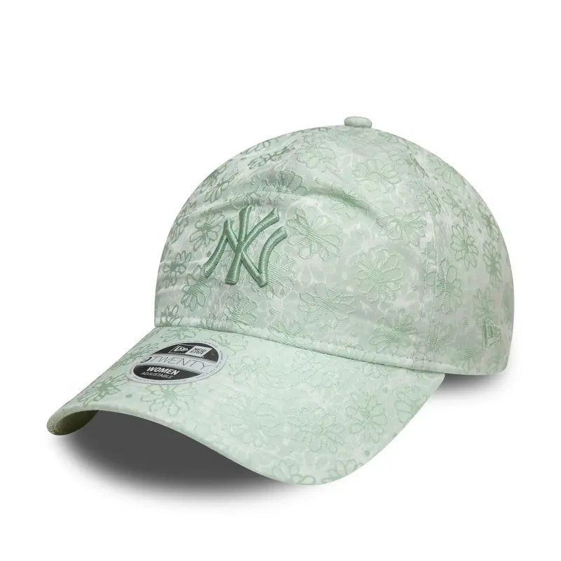 New York Yankees Womens Floral Pastel Green 9TWENTY Adjustable Cap