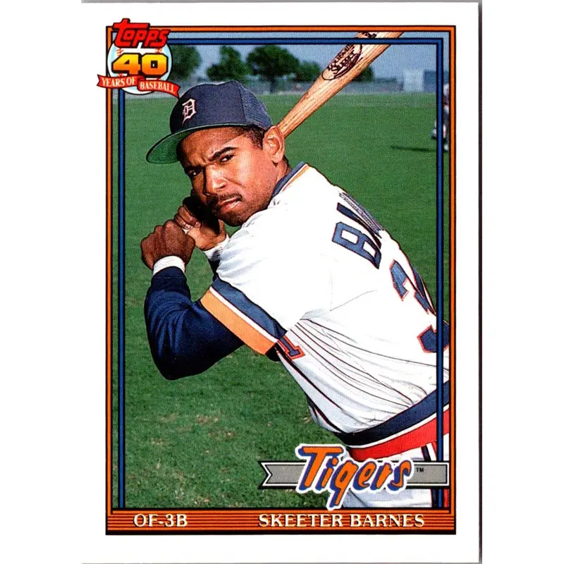 1991 Topps Traded Skeeter Barnes #5T