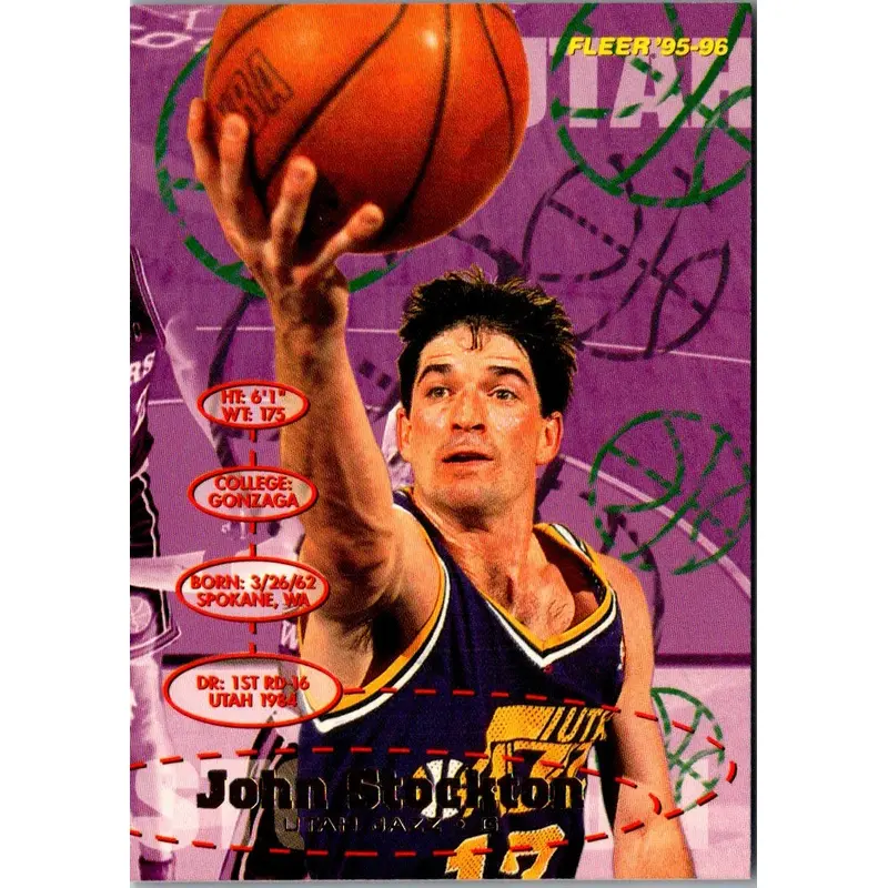 1995 Fleer European John Stockton #190
