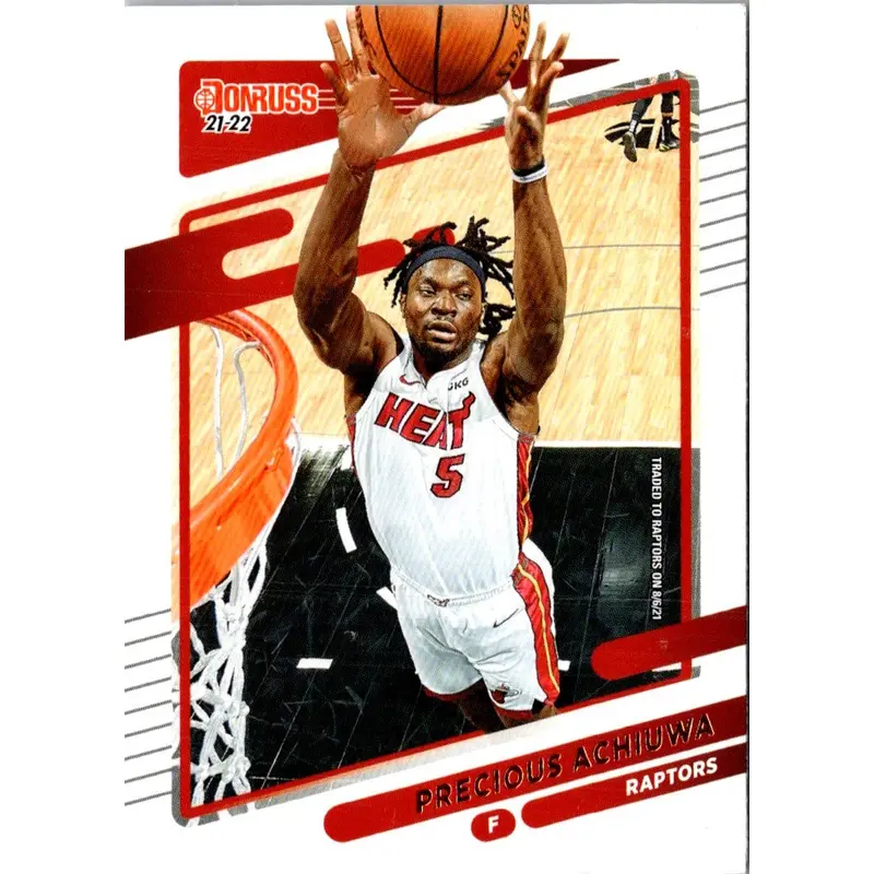 2021 Donruss Holo Red and Gold Laser Precious Achiuwa #24