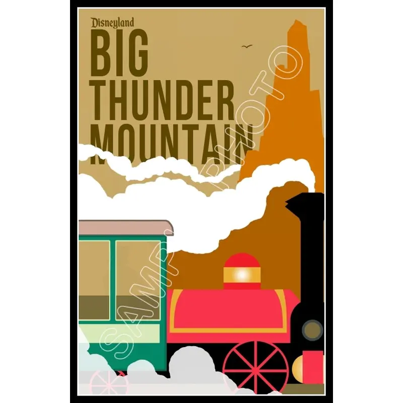 Disneyland Big Thunder Mountain Poster 11X17 - 1264