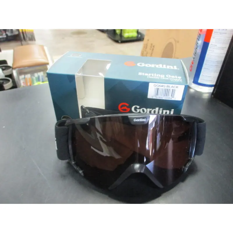 New Gordini Junior Starting Gate Double Lens Goggles - Black/Gold