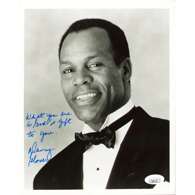 Danny Glover Lethal Weapon "What You Are Is Gods" Signed 8x10 Photo JSA #CE01151