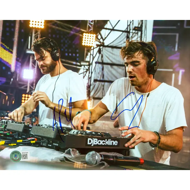 Drew Taggart & Alex Pall The Chainsmokers Signed 8x10 Photo BAS #BH027646