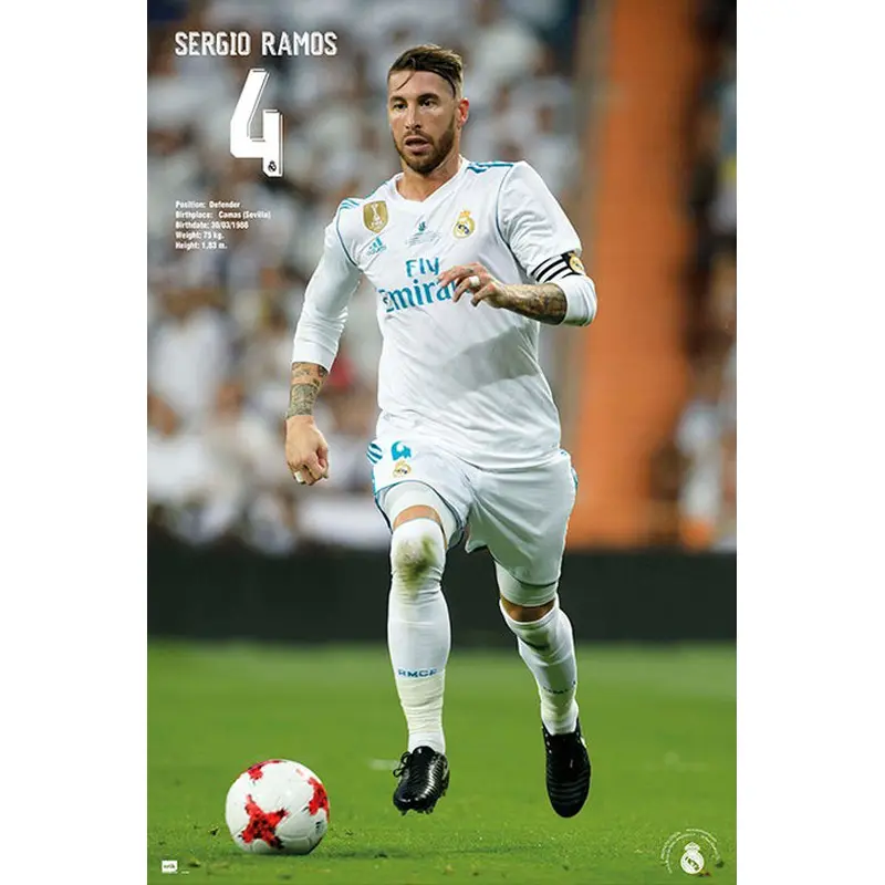Sergio Ramos "Airborne" Real Madrid CF Football Legend Poster - G.E. (Spain)