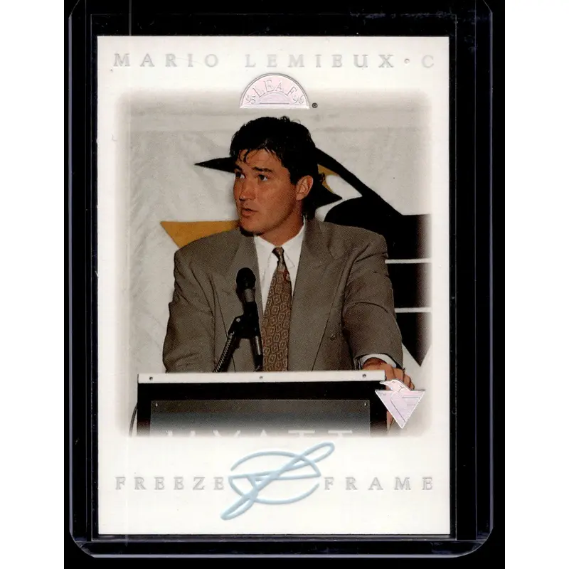 1995-96 Leaf - Freeze Frame - Mario Lemieux #7 /10000