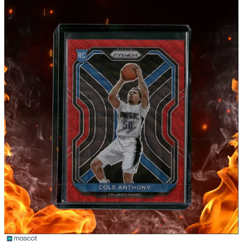 2020-21 Panini Prizm Cole Anthony Red Ruby Wave Prizm Rookie #292
