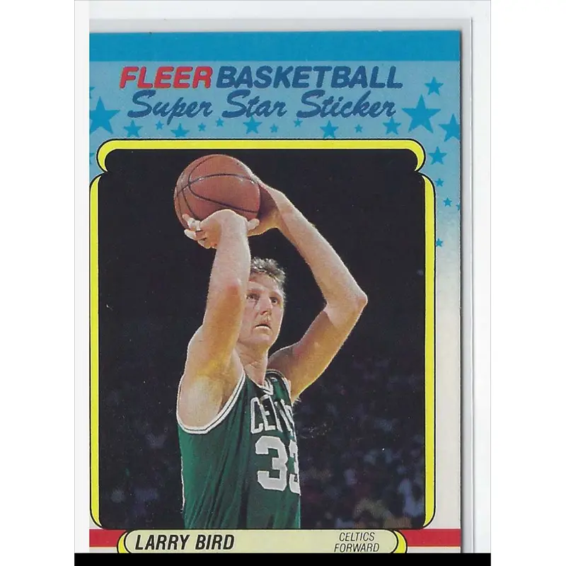 1988 Fleer Stickers Larry Bird #2