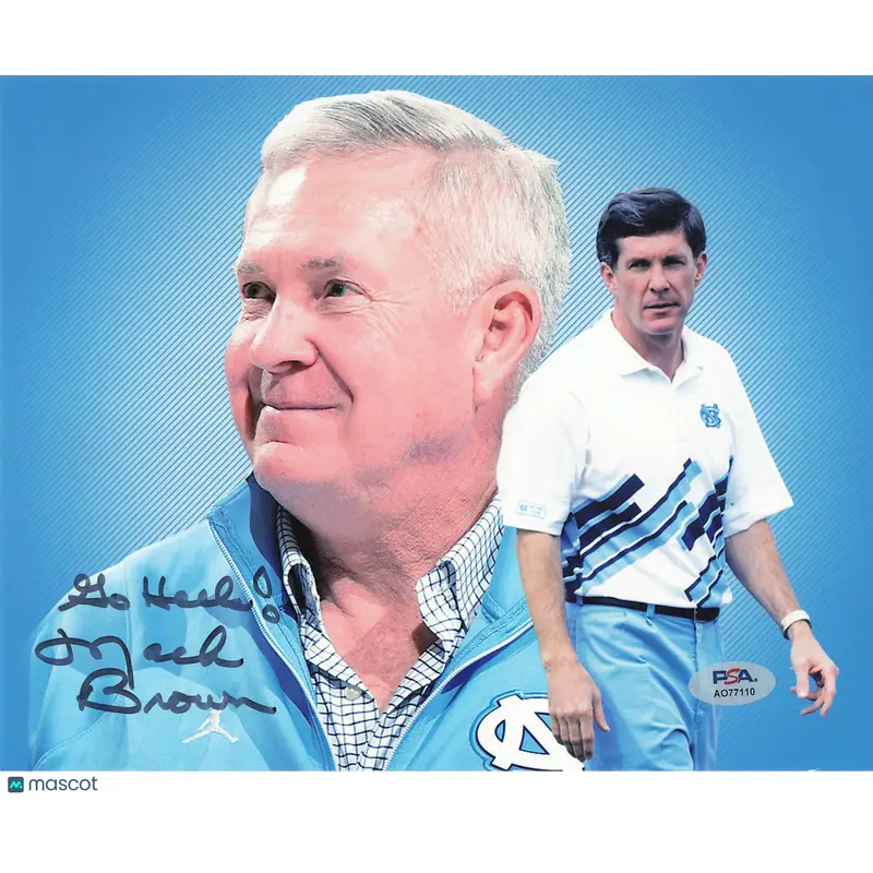 Mack Brown Signed 8x10 Photo PSA North Carolina Tar Heels