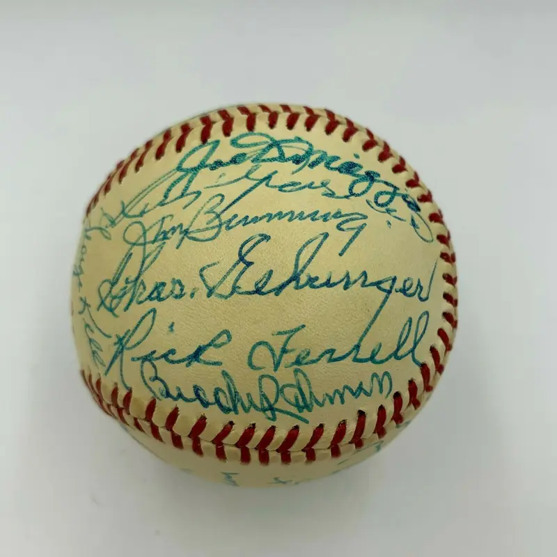 Beautiful Roger Maris Joe Dimaggio HOF Greats Signed All Star Game Baseball JSA