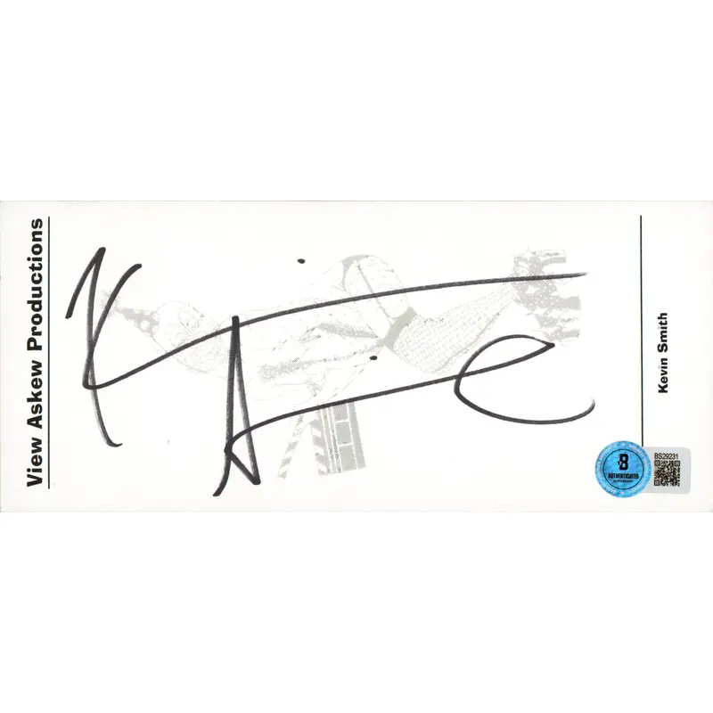 Kevin Smith Jay and Silent Bob Authentic Signed 3.5x7.75 Card BAS #BS29231