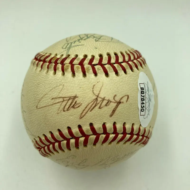 Willie Mays Yogi Berra Stan Musial Carl Yaz HOF Multi Signed Baseball JSA COA