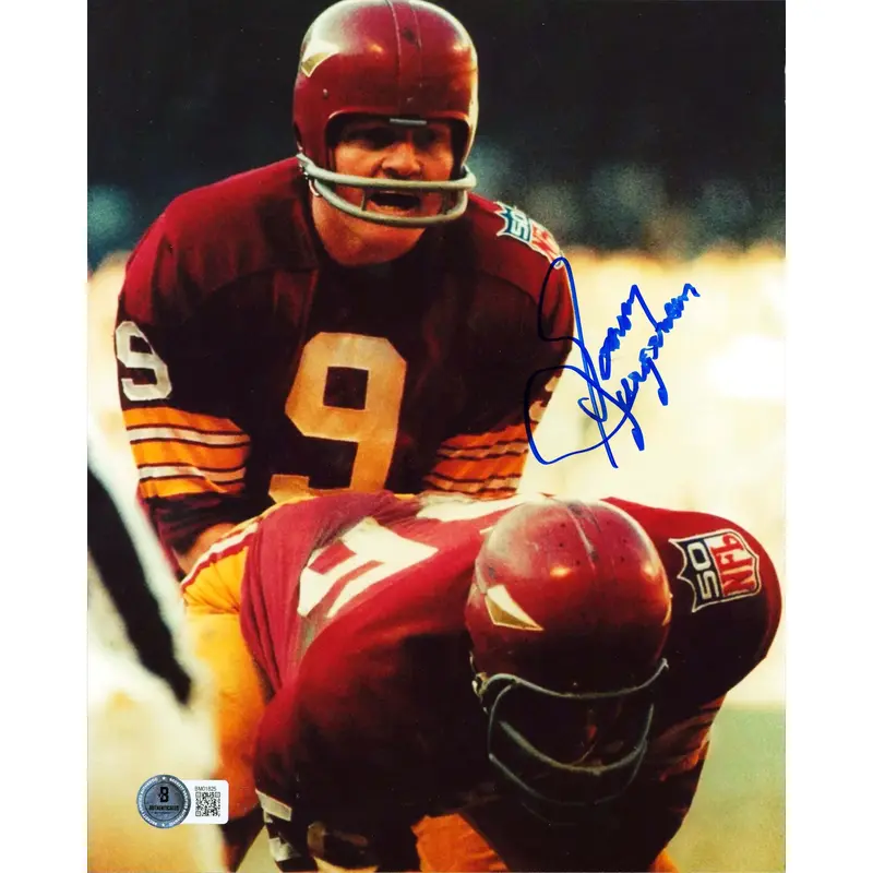 Commanders Sonny Jurgensen Authentic Signed 8x10 Vertical Photo BAS #BM01825