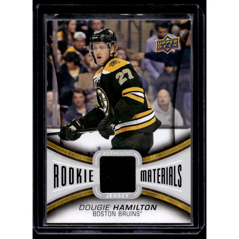 2013-14 Upper Deck - Rookie Materials - Dougie Hamilton #RM-DH RY