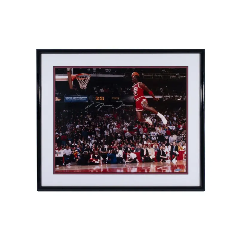 Michael Jordan Signed 1988 Slam Dunk Contest 16x20 Photo UDA Upper Deck COA