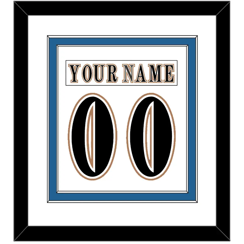Washington Nameplate & Number (Back) Combined - Home White (1995-2007) - Double Mat 1