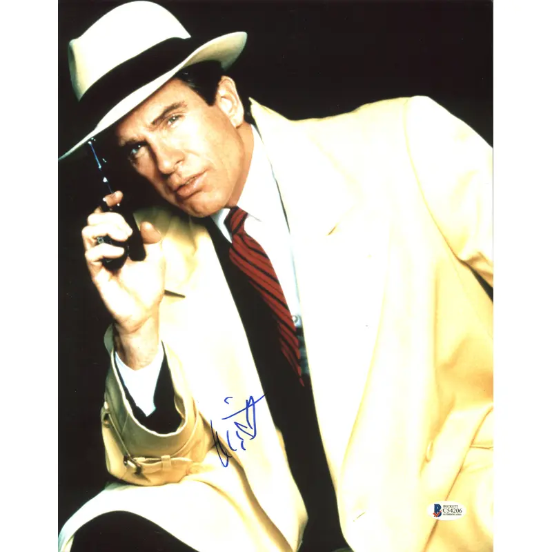 Warren Beatty Dick Tracy Authentic Signed 11X14 Photo Autographed BAS #C54206