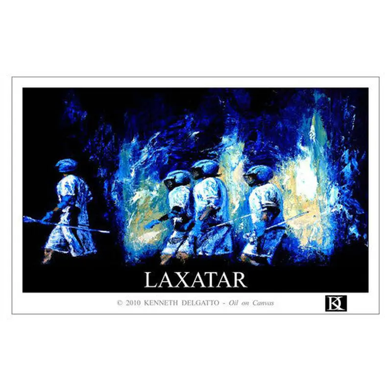 Lacrosse "LAXATAR" Poster Print - Kenneth Delgatto 2010