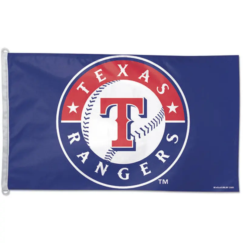 Texas Rangers Official MLB Baseball Team Crest Logo 3'x5' Flag - Wincraft Inc.