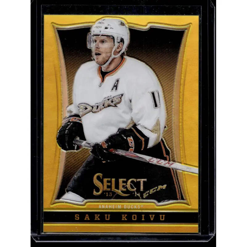 2013-14 Panini Select - Gold Prizm - Saku Koivu #13 /10