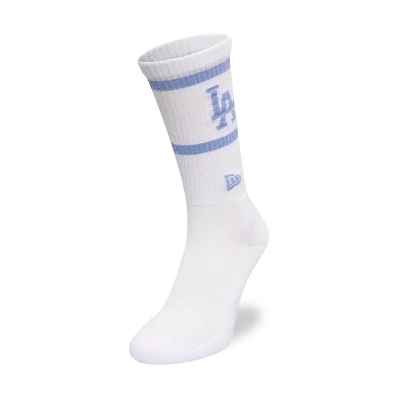 LA Dodgers MLB White Crew Socks