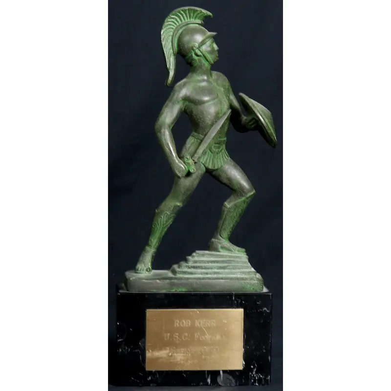 1979 USC Trojans Original Trophy Presented To Football Player Rob Kerr