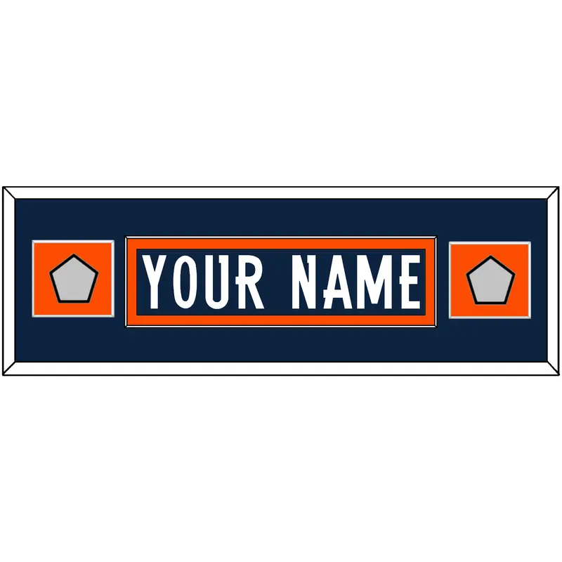 Denver Nameplate & 2 Super Bowl Jersey Patches - Home Blue (1997-2011) - Single Mat 4