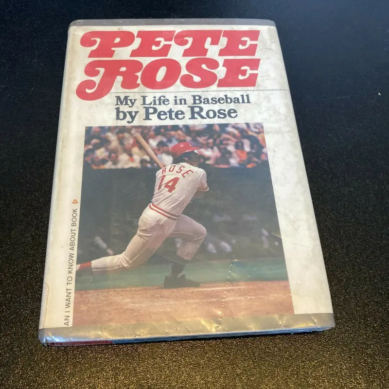Pete Rose Signed Autographed My Life In Baseball Book