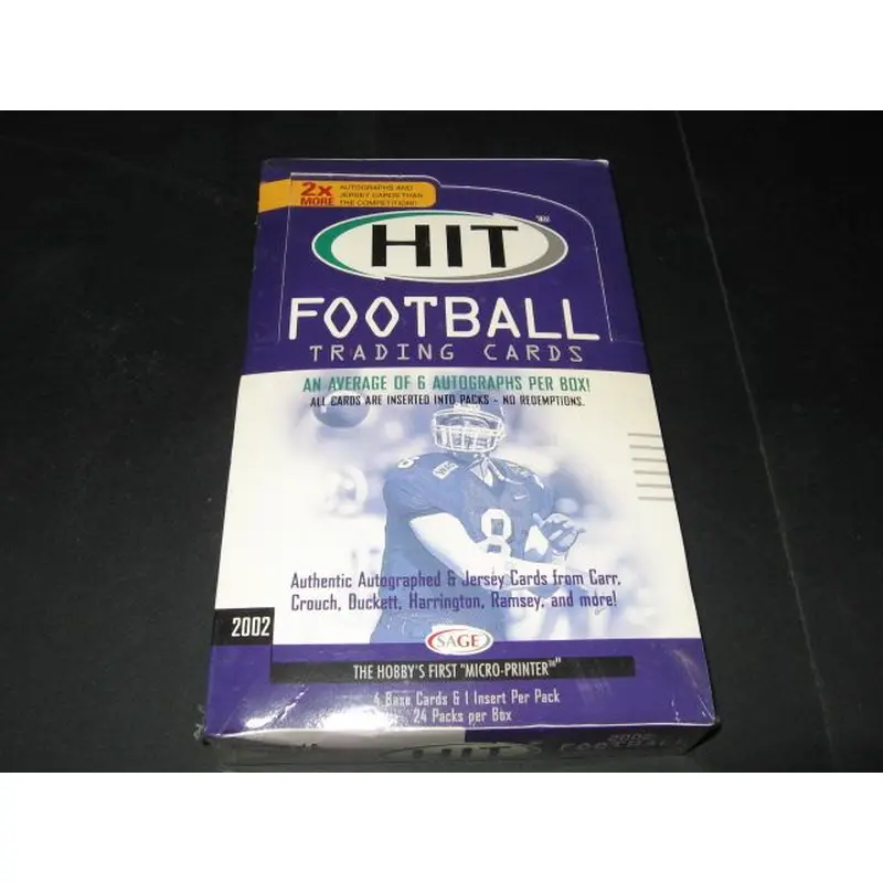 2002 Sage Hit Football Box (Hobby)